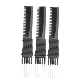 Baluue Hair Comb Set 3pcs Tail Comb Anti-static Plastic Hair Cutting Tool for Barbers Salons