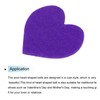 sourcing map Felt Heart Shape Heart Pom Pom Valentine's Day