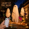 Halloween Decorations Outdoor, 3 Pack Hanging Light Up Ghosts on