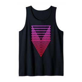Sacred Geometry Geometric Repeating Triangle Tank Top