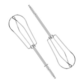 2pcs Hand Mixer Beaters Attachments Compatible with Cuisinart, Stainless Steel Hand Mixer Replacement Whisk Attachment Mixer Parts for Cuisinart CHM Series Hand Blender CHM-BTR