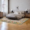 Artoid Mode Wood Flowers Butterfly Spring Area Rug, Summer Home