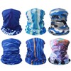kilofly 6/8 pc Multi-purpose Seamless Headwear Bandanas Mixed Set Value