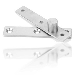 2 Pieces Revolving Door Hinge High Hardness 360 Degree Rotatable Against Rust Hidden Door Swivel Hinges Swivel Hinge for Revolving Doors Kitchen Door