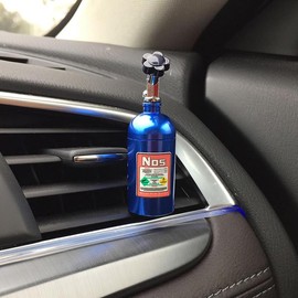 Nitrous Oxide (NOS) Air Freshener Vent Clip (Blue)