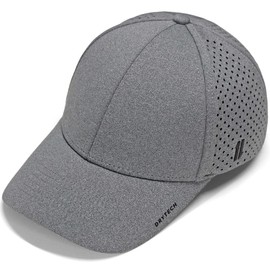 King & Fifth Supply Co Mens Workout Hat - The Rise & Grind - Gym Hat, Performance Hats for Men, Athletic Hats. Try this Cool & Dry Sport Hat - Color: Light Heather Grey, Size: S/M