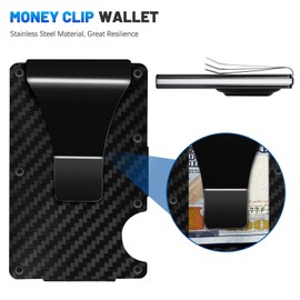 Unbranded AirTag Wallet Case RFID Blocking Air Tag Cover Credit Card Money Clip Holder Men