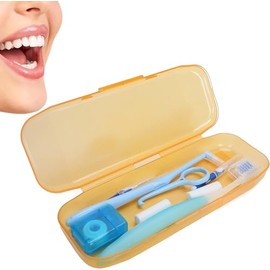 Kit de Cuidado Bucal de Ortodoncia, Cepillo de Limpieza de Ortodoncia, Cepillo Interdental, Herramientas de Cera de Ortodoncia, Limpiador de Ortodoncia para Limpieza de Dientes
