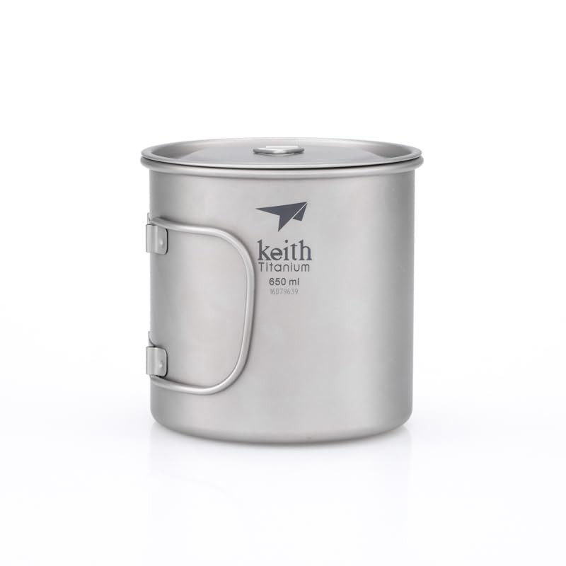 Keith 300ml / 900ml Titanium Cup Outdoor Tableware Camping Travel