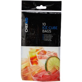 Chef Aid Ice Cube Bags, Pack of 1 Freezable Bages to create Ice Cubes to demand, Black