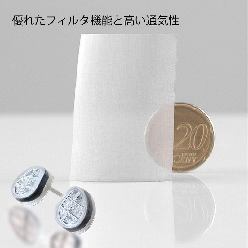 WoodyKnows 超通気性鼻フィルタ、季節性アレルギーおよびほこりアレルギーの緩和 (丸形、S+M+L、3個入)