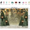 10x8FT Christmas Backdrop Xmas Tree Winter Snowflake Snow Scene Glitter