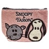 Peanuts SNAP2507R Sagara Embroidered Pouch Snoopy and Faron