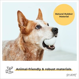 PiuPet® Dog balls I 6.5cm diameter I High bounce I Dog ball set I Dog ball bite resistant I Dog play balls I Dog toys I Dog balls indestructible I Balls for dogs | Puppy Toys | Pet Toys