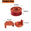 Zguziji 3Pcs Replacement Strimmer Line Compatible with Worx, WA0010 Strimmer