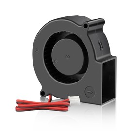 GDSTIME 75mm x 30mm Blower 12V Dual Ball Bearing Centrifugal Fan 7530 DC Brushless Cooling Small 12 Volt Squirrel Cage Fan 2-Pin for Dehumidifier Car Audio Amplifie