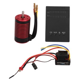 80A Brushless ESC Electric Speed Controller High Torque 3660 Motor Low Voltage Cut Off Protection for 1/8 RC Car 3100KV