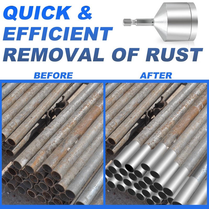 3/4" Copper Pipe Cleaner Tube Cleaning Brush for Drill with