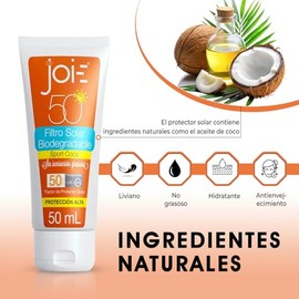 Be Joie50 Bloqueador Solar Facial SPF50 Protección UVA UVB