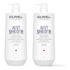 Kit Shampoo Y Acondicionadro Just Smooth. Goldwell 1l Cu