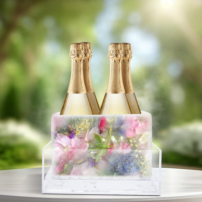 Didaey 4 Pcs Ice Mold Wine Chiller Ice Bottle Chiller