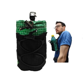 DIOTCEL Ultralight MOLLE-Compatible Shoulder Strap Water Bottle Holder – Multi-Purpose Hydration Pack Attachment for Hiking, Cycling & Travel (Green)