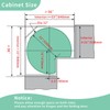 32" Lazy Susan Turntable for Kitchen Blind Corner Cabinet Organizer
