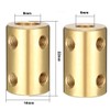 sourcing map 6 mm to 8 mm Bore Rigid Coupling