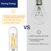 FLSNT 5000K Daylight Candelabra LED Bulbs 60W Equivalent, Dimmable T6/T25