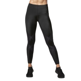 CW-X Women's Stabilyx Joint Support Compression Tight, Leggings for Running and Recovery, Black, XX-Large