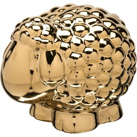 Sheepworld Piggy Bank Sheep 3D Sheep, Gold, Without You Is Everything Doof, Height 15 cm, Birthday Gift, Christmas, 48081