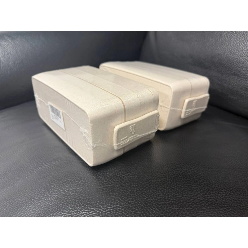 Bento Premium Beige Bento Box 3-Tier with Utensils Eco Lunch