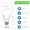 4-Pack Dusk to Dawn Light Bulbs Outdoor 75 Watt Equivalent,