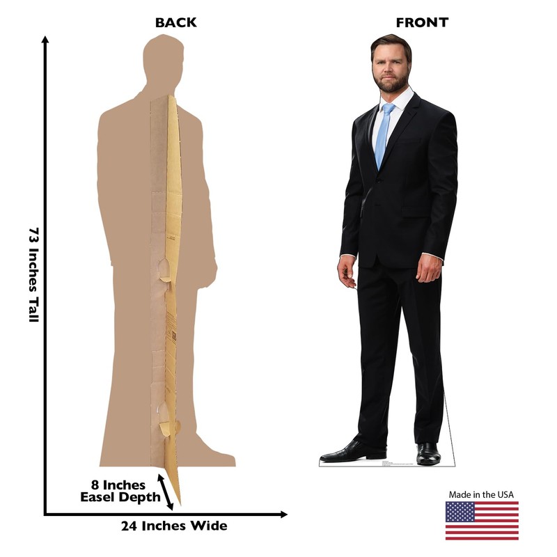 Cardboard People JD Vance Life Size Cardboard Cutout Standup