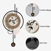 FIXNEO Wall Clocks for Living Room Decor Non Ticking Modern