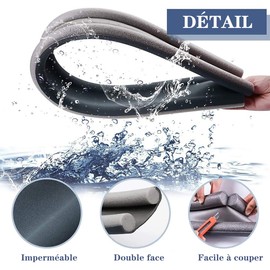 37" Draught Excluder Draught Excluder Draught Excluder Windproof and Door Opening Black