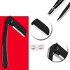 18PCS Nail Clippers Set Black Stainless Steel Portable High Strength