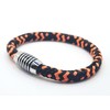 Bracelet "Hot Coal" Made of Colour-Intense Paracord Sailing Rope with