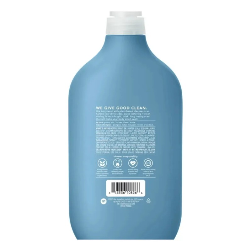 Method Men Body Wash, Glacier + Granite, Paraben And