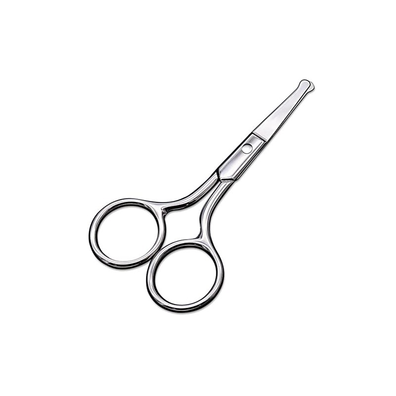 AsonTao Small Round Tip Nose Hair Scissors, Professional Grooming Scissors