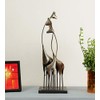 Vedas Exports Multicolour Metal & MDF Giraffe Set Figurine Showpiece