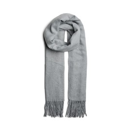 Pieces Women's Pckial New Long Noos Bc Scarf, /Light Grey Melange, One Size UK