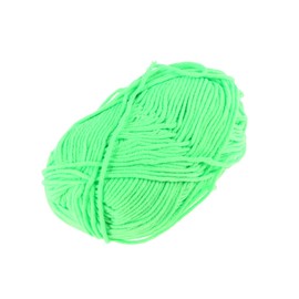 TEHAUX 50g Fluorescent Cotton Yarn Soft Chunky Knitting Yarn for DIY Sweaters Hats Scarves Machine Washable for Crochet and Weaving Projects