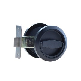 304 Stainless Steel Furniture Locks Hidden Recessed Cup Door Handles Lock Lockers Without Keys (Black)