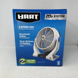 HART 20V Volt Cordless 2-Speed 7.5" Fan HPCF01 *Tool Only*
