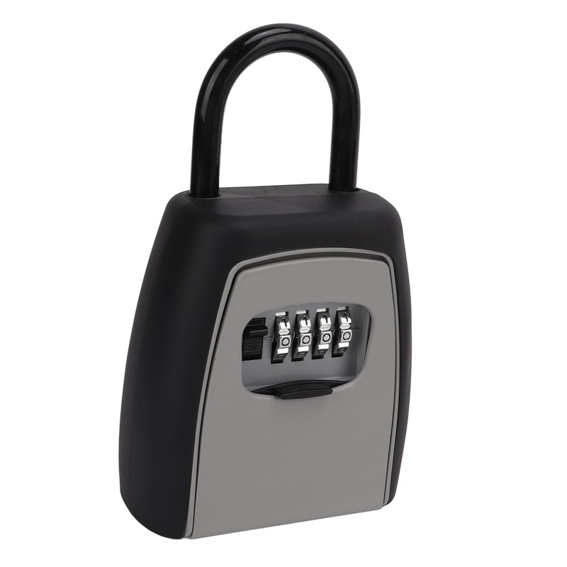 Key Lock Box Hanging Portable Resettable Password 4‑Digit Combination Lockbox