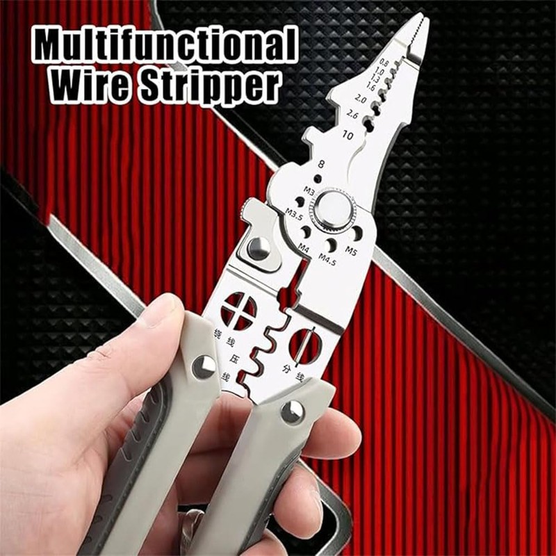1 pcs Multifunctional Wire Stripper Crimper Cable Cutter Pliers,Wire Strippers