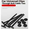 LZECJ 100Pcs Universal Automotive Zip Tie Retainer Clips, Nylon Push