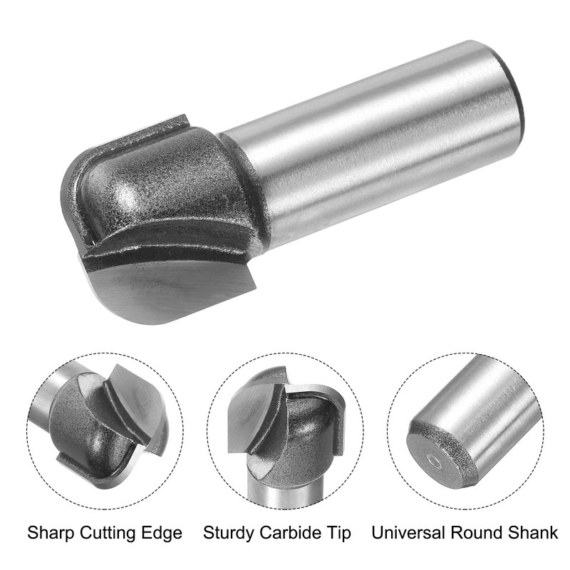 sourcing map 2pcs Bowl and Tray Bit 3/4" Cutting Diameter