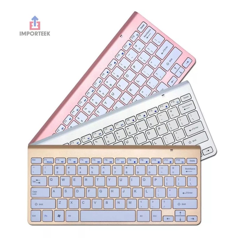 Importeek Kit Combo Teclado + Mouse Pc Laptop Inalambrico Multimedia